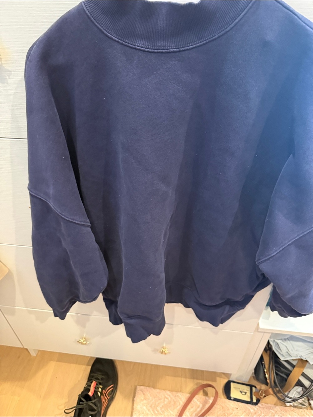 TNA women’s  Navy Crewneck Sweatshirt